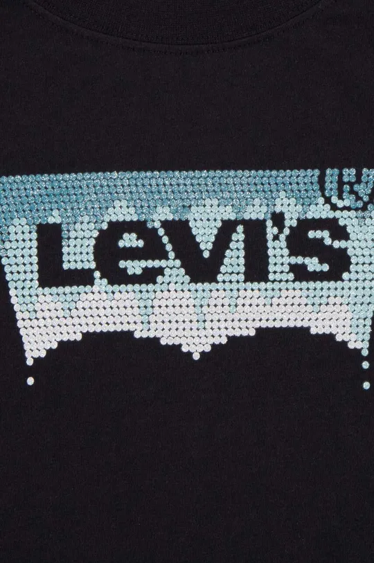 Detská bavlnená košeľa s dlhým rukávom Levi's  60 % Bavlna, 40 % Polyester