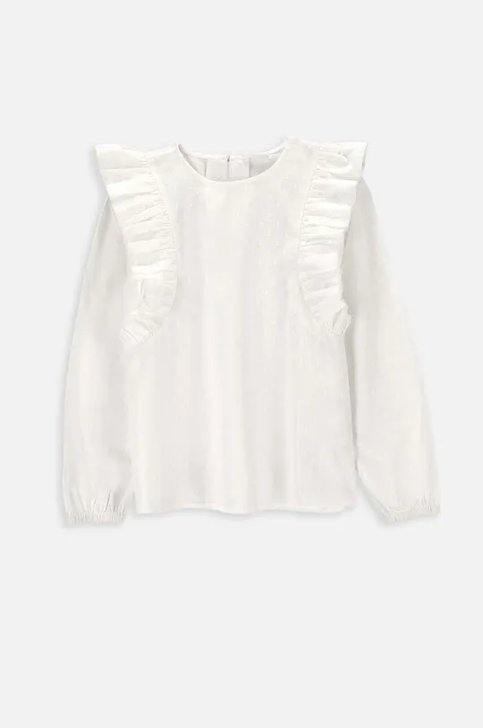 Детская хлопковая блузка Coccodrillo белый