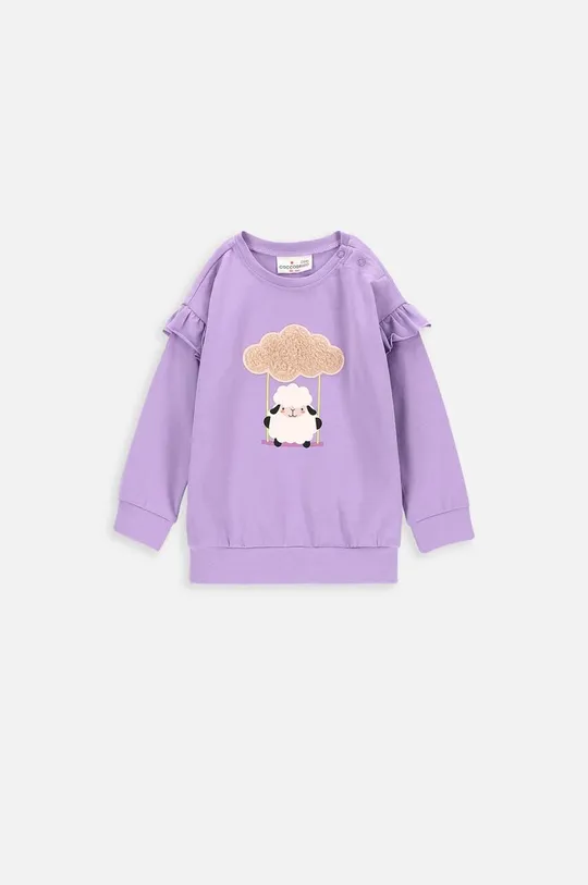 fialová Tričko s dlhým rukávom pre bábätká Coccodrillo Dievčenský