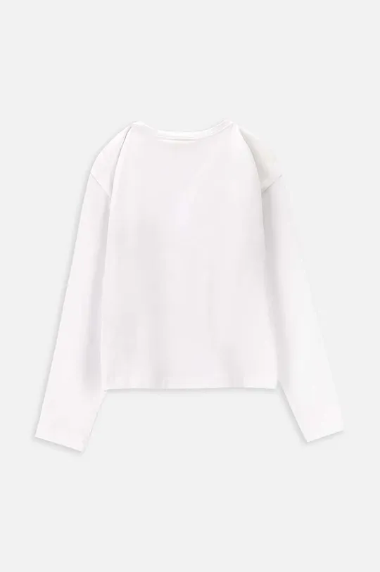 Detské tričko s dlhým rukávom Coccodrillo biela