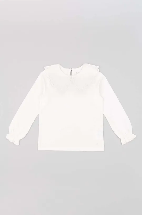 bela Otroška dolga majica zippy Dekliški