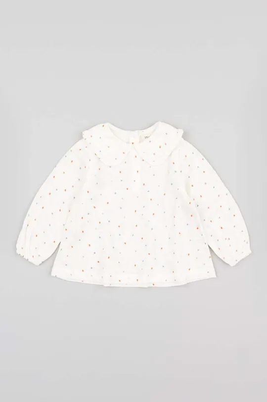 бежевий Бавовняна блузка для немовлят zippy Для дівчаток