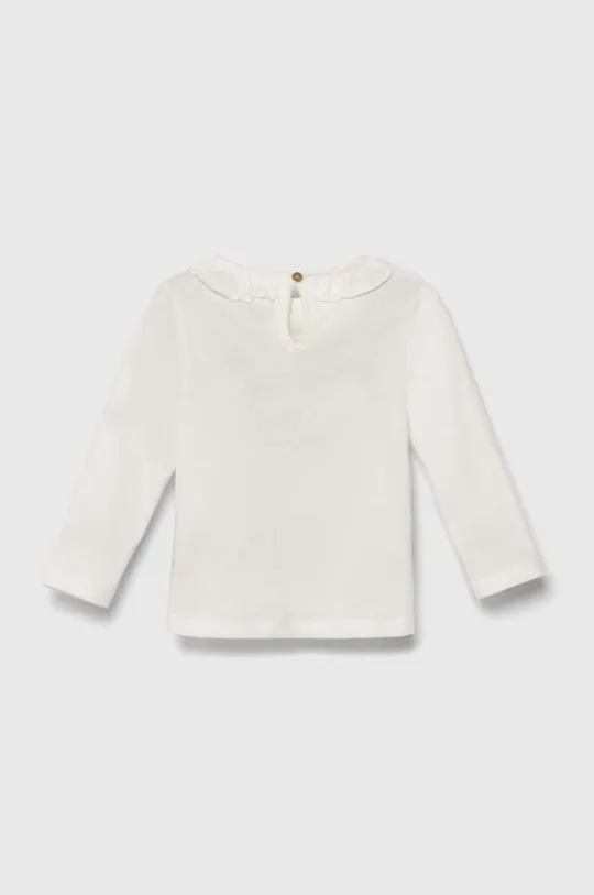 Detské bavlnené tričko s dlhým rukávom zippy x Disney biela