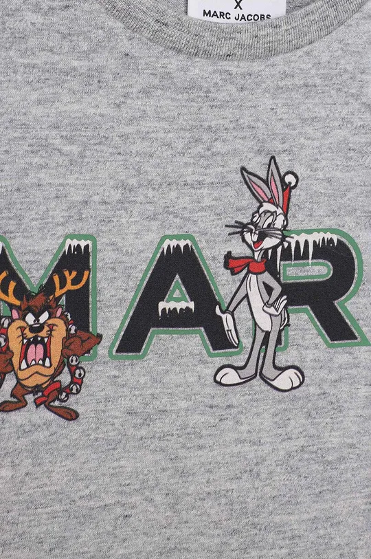 Otroška bombažna majica z dolgimi rokavi Marc Jacobs x Looney Tunes 100 % Organski bombaž