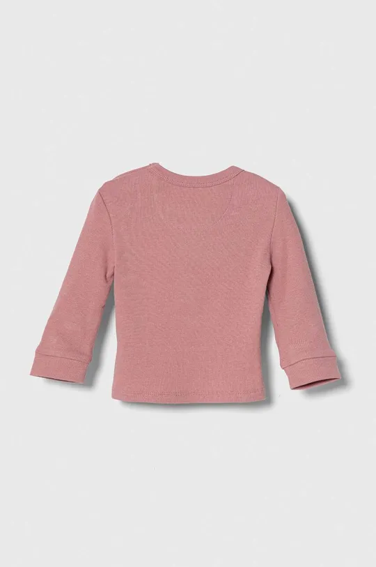 Dječja majica dugih rukava Calvin Klein Jeans roza