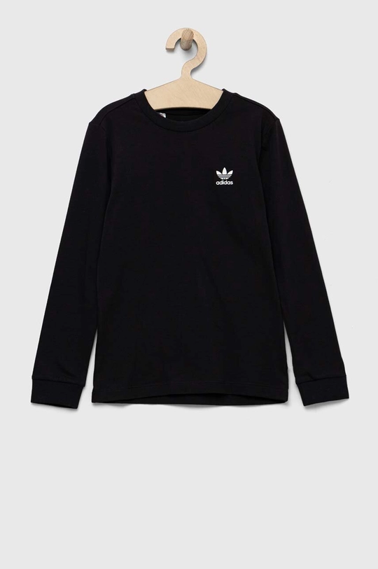 czarny adidas Originals longsleeve bawełniany dziecięcy Dziecięcy