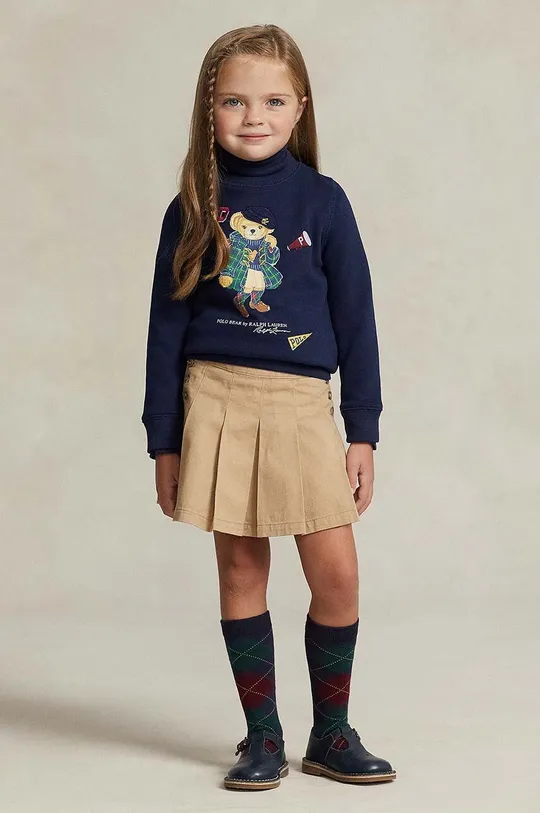 tmavomodrá Detské tričko s dlhým rukávom Polo Ralph Lauren