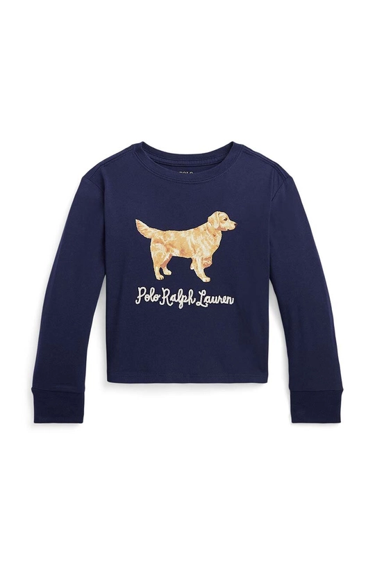 Polo Ralph Lauren longsleeve bawełniany dziecięcy granatowy