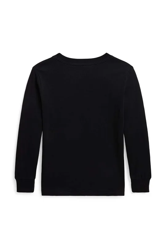 Παιδική βαμβακερή μπλούζα Polo Ralph Lauren μαύρο