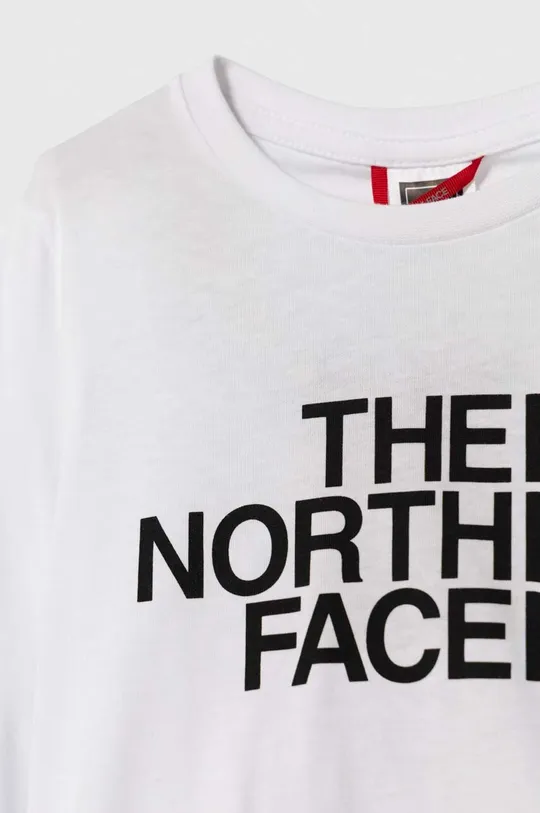 Dječja pamučna majica dugih rukava The North Face L/S EASY TEE  100% Pamuk