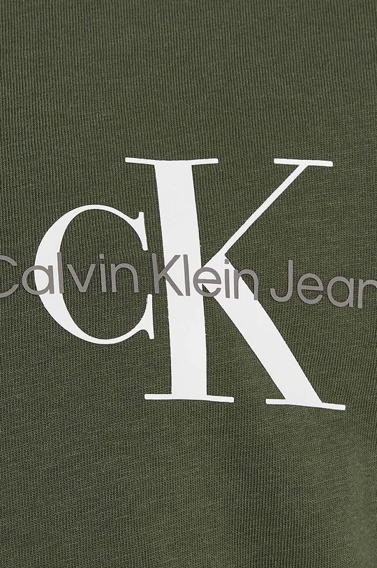 zöld Calvin Klein Jeans gyerek pamut hosszú ujjú felső