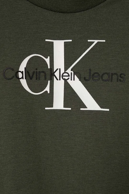 Tričko s dlhým rukávom pre bábätká Calvin Klein Jeans 93 % Bavlna, 7 % Elastan