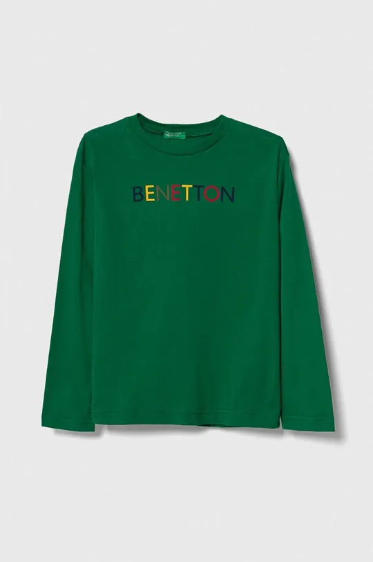 πράσινο Παιδικό βαμβακερό μακρυμάνικο United Colors of Benetton Παιδικά