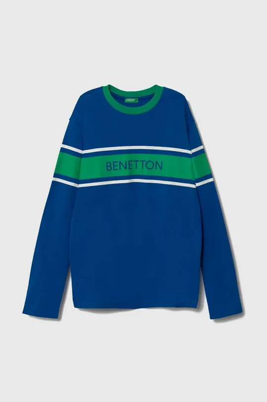 μπλε Παιδικό βαμβακερό μακρυμάνικο United Colors of Benetton Παιδικά