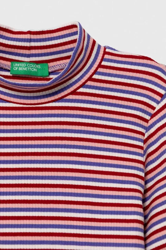 Detské tričko s dlhým rukávom United Colors of Benetton 95 % Bavlna, 5 % Elastan