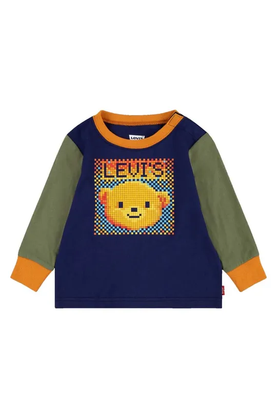 modra Majica z dolgimi rokavi za dojenčka Levi's Otroški
