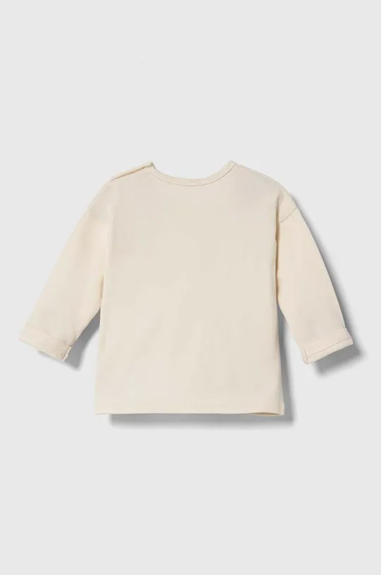 United Colors of Benetton longsleeve niemowlęcy beżowy