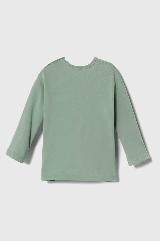 Tričko s dlhým rukávom pre bábätká United Colors of Benetton zelená