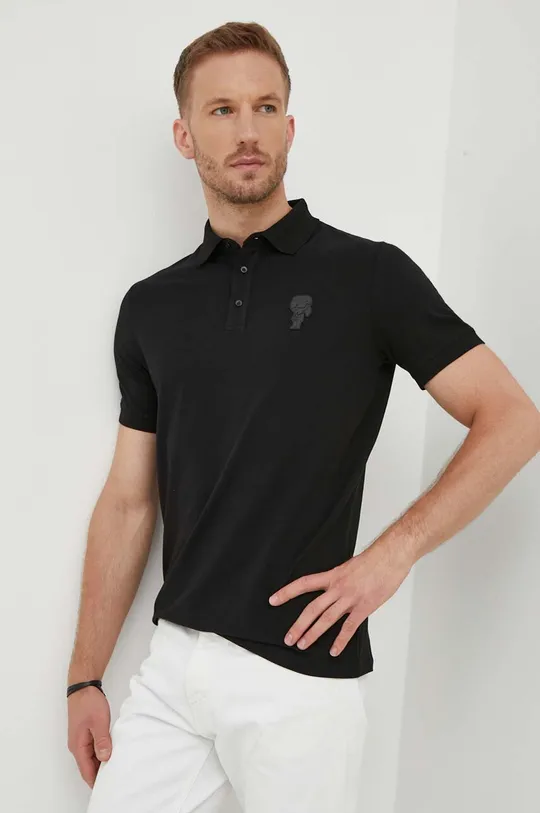 crna Polo majica Karl Lagerfeld Muški