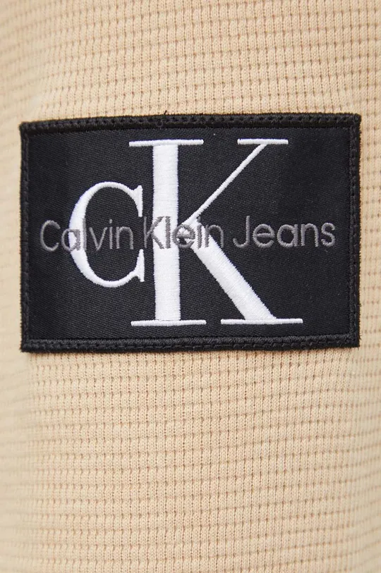 Бавовняна кофта Calvin Klein Jeans J30J323485 бежевий