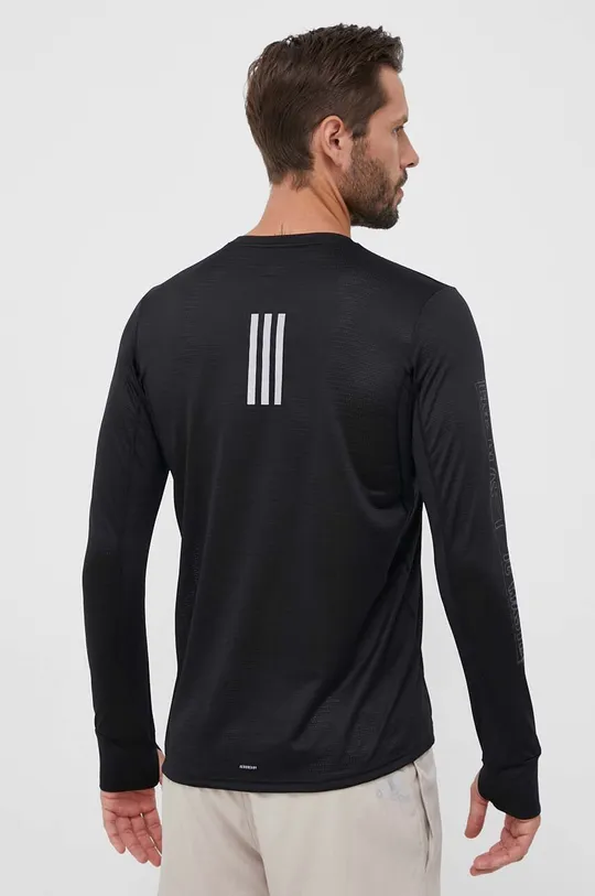 Majica z dolgimi rokavi za tek adidas Performance Run for the Oceans  100 % Recikliran poliester
