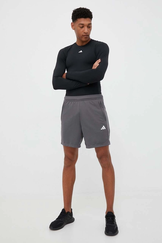 Προπόνηση μακρυμάνικο adidas Performance Techfit  Techfit μαύρο