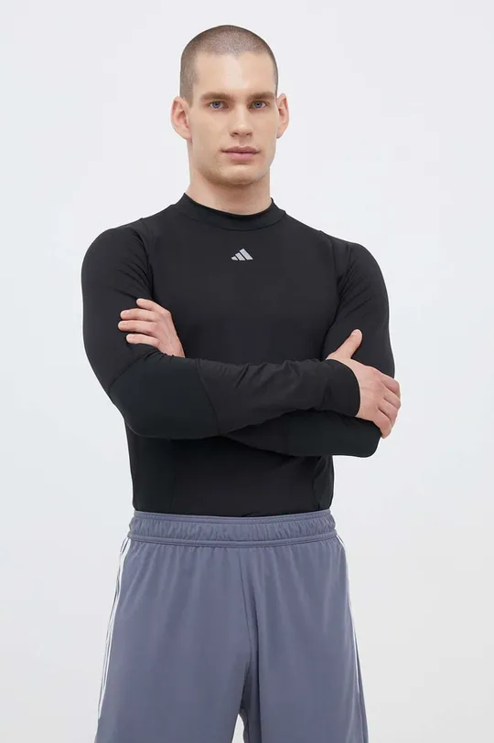 чёрный Лонгслив для тренировок adidas Performance Techfit COLD.RDY