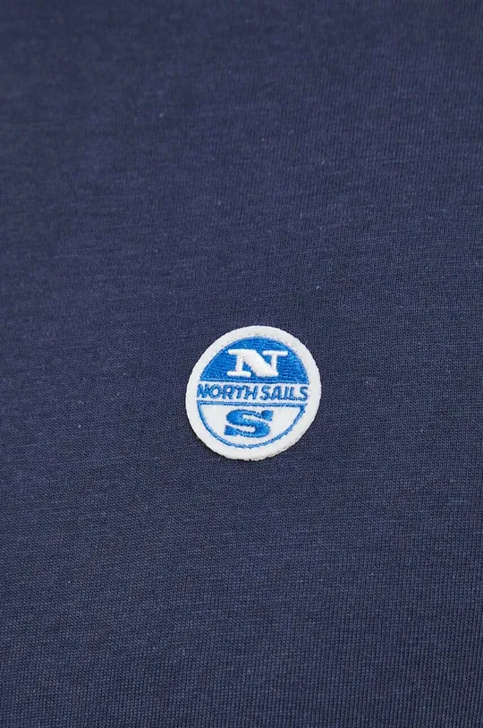 mornarsko modra Bombažna majica z dolgimi rokavi North Sails