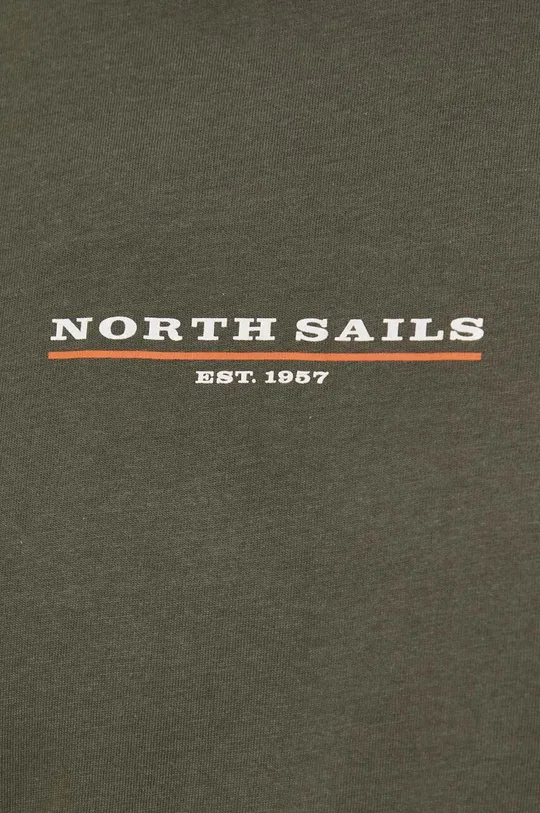 Bombažna majica z dolgimi rokavi North Sails Moški