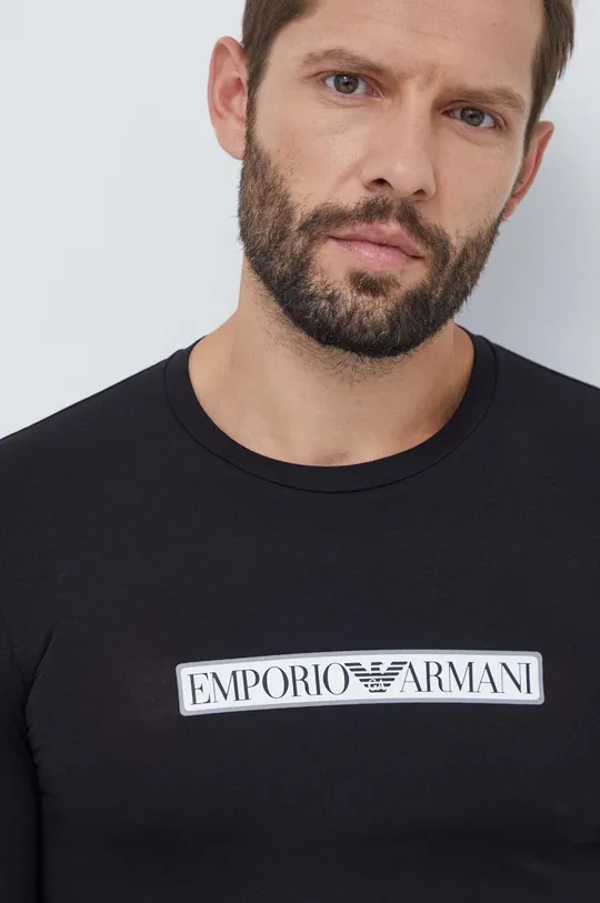 čierna Tričko s dlhým rukávom Emporio Armani Underwear