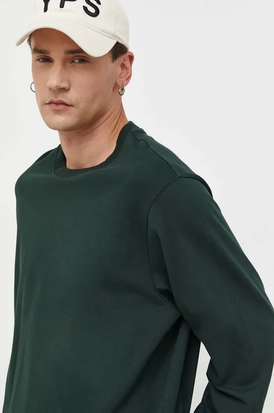 πράσινο Βαμβακερή μπλούζα με μακριά μανίκια G-Star Raw