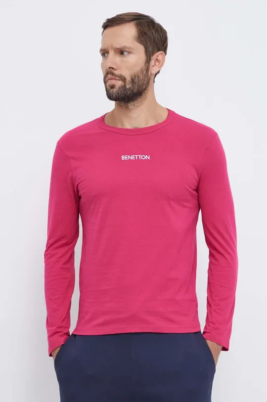 ροζ Μακρυμάνικο lounge United Colors of Benetton Ανδρικά