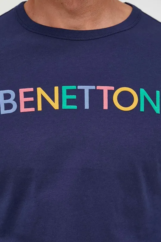 Pamučna majica dugih rukava United Colors of Benetton Muški