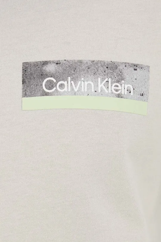 Βαμβακερή μπλούζα με μακριά μανίκια Calvin Klein