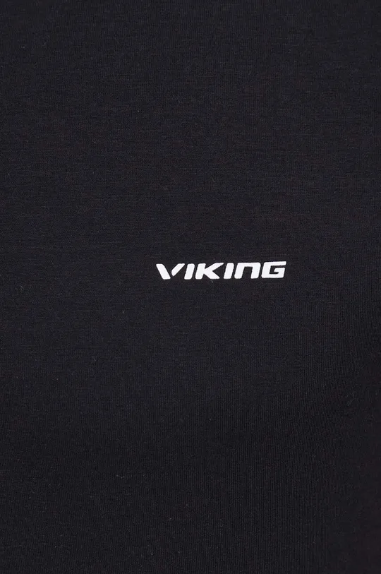 čierna Športové tričko s dlhým rukávom Viking Escalante
