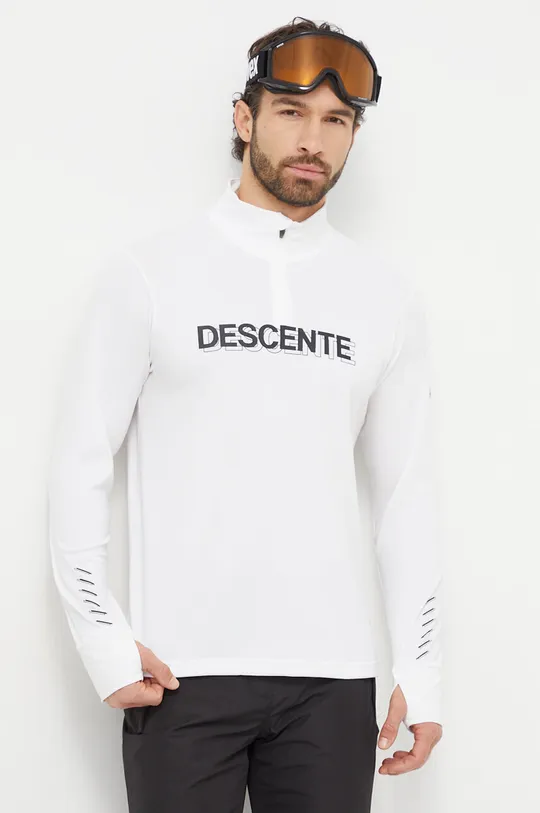 λευκό Λειτουργικό μακρυμάνικο πουκάμισο Descente Archer Ανδρικά
