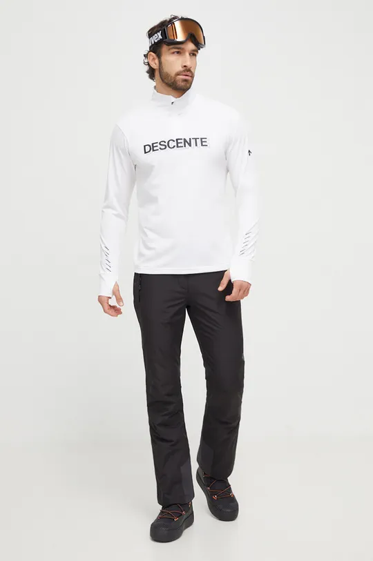 Λειτουργικό μακρυμάνικο πουκάμισο Descente Archer λευκό