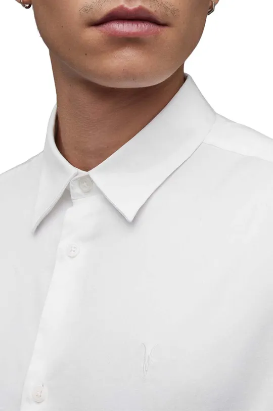 Βαμβακερό πουκάμισο AllSaints Simmons 100% Βαμβάκι