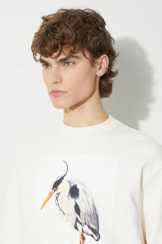 Heron Preston bluza bawełniana Heron Bird Painted Crewneck Męski