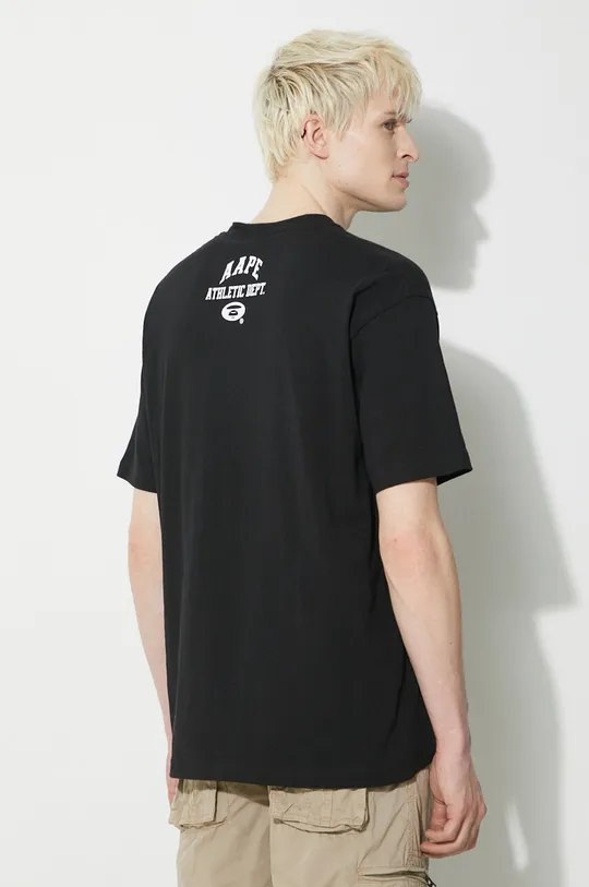 AAPE t-shirt in cotone Aape College Theme Tee 100% Cotone