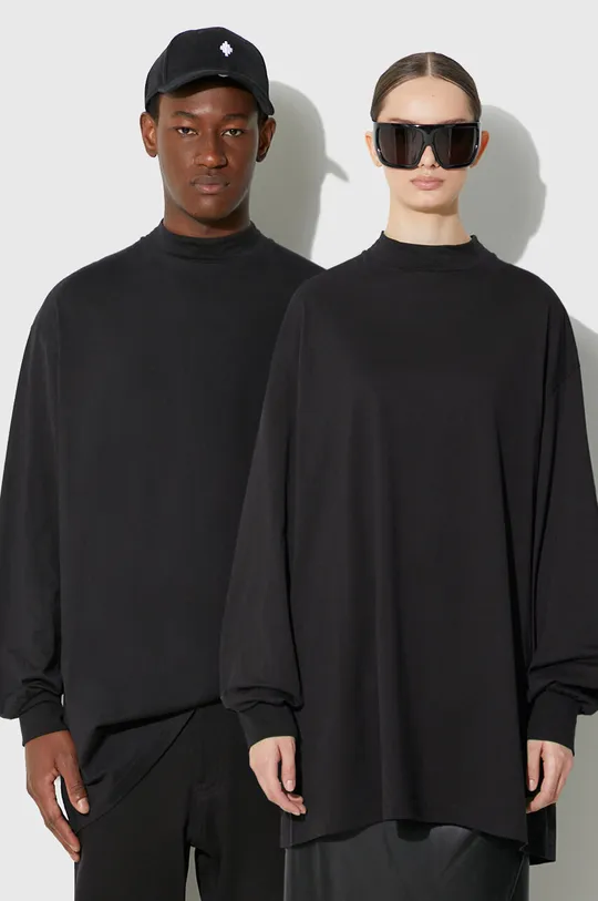 черен Памучна блуза с дълги ръкави Y-3 Унисекс