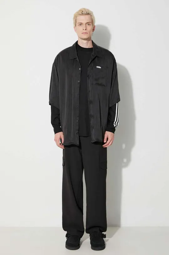 Βαμβακερή μπλούζα με μακριά μανίκια Y-3 μαύρο