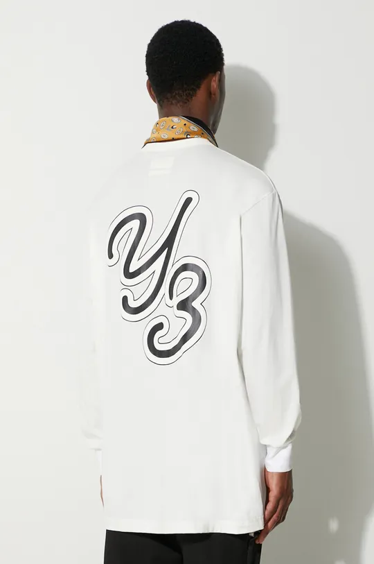 béžová Bavlnené tričko s dlhým rukávom Y-3