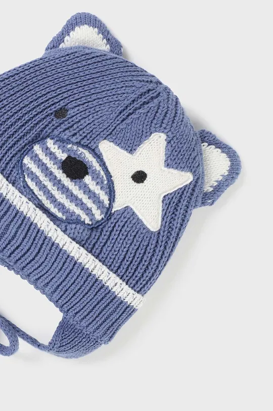 Детская шапка и перчатки Mayoral Newborn Gift box тёмно-синий