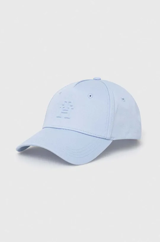 μπλε Βαμβακερό καπέλο του μπέιζμπολ Tommy Hilfiger Γυναικεία