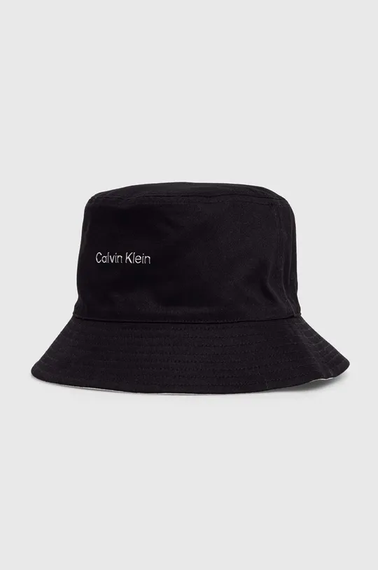 Двухсторонняя хлопковая шляпа Calvin Klein 100% Хлопок