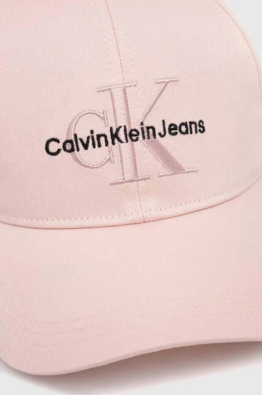 Bavlnená šiltovka Calvin Klein Jeans ružová