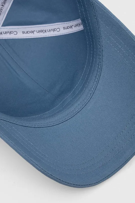 μπλε Βαμβακερό καπέλο του μπέιζμπολ Calvin Klein Jeans