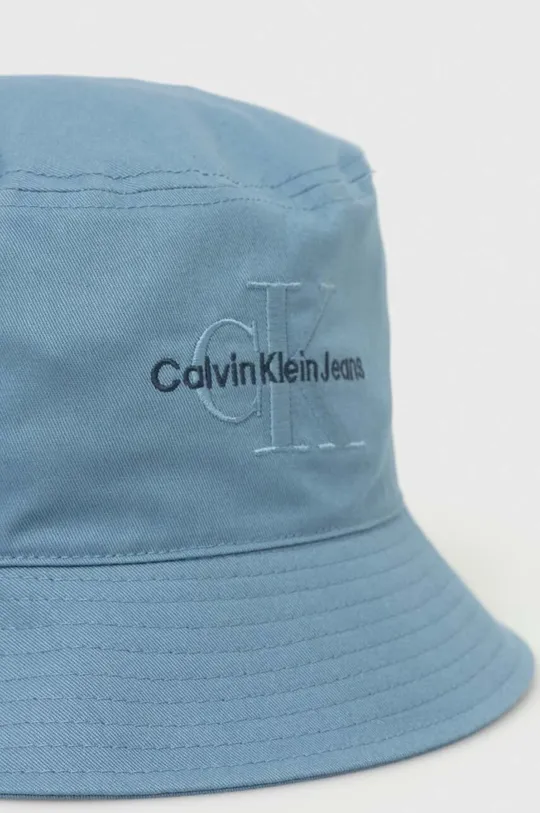 Бавовняний капелюх Calvin Klein Jeans блакитний