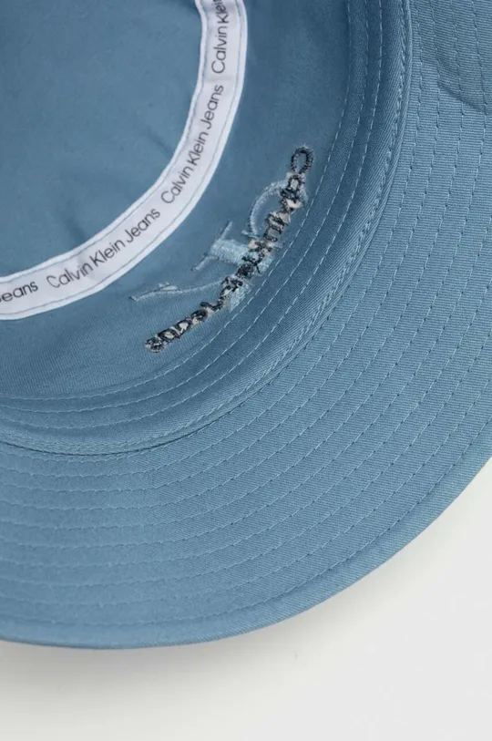 блакитний Бавовняний капелюх Calvin Klein Jeans